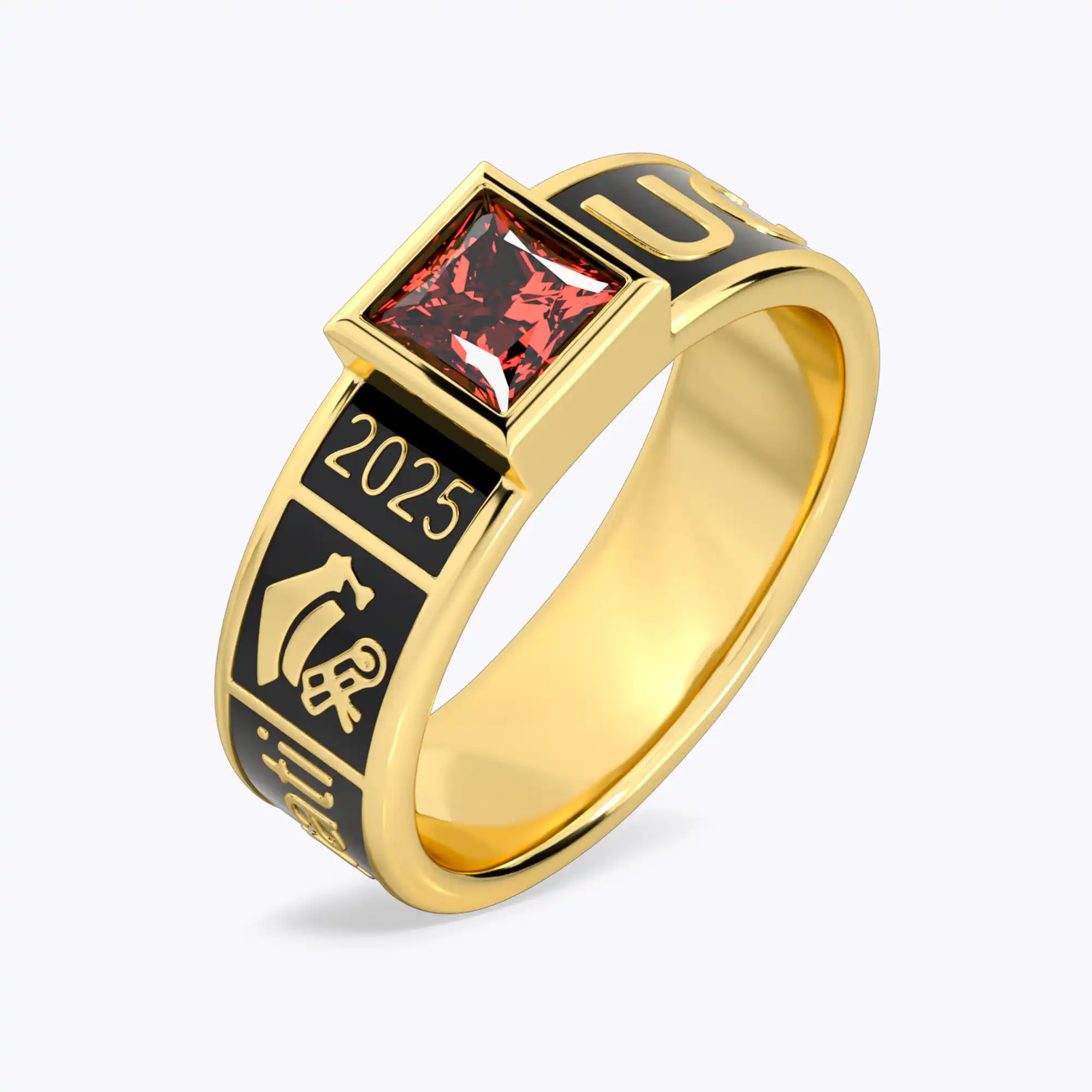 Square Birthstone Graduation Band-BY PROMISE-Birthstone