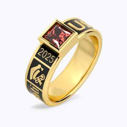 Square Birthstone Graduation Band-BY PROMISE-Birthstone