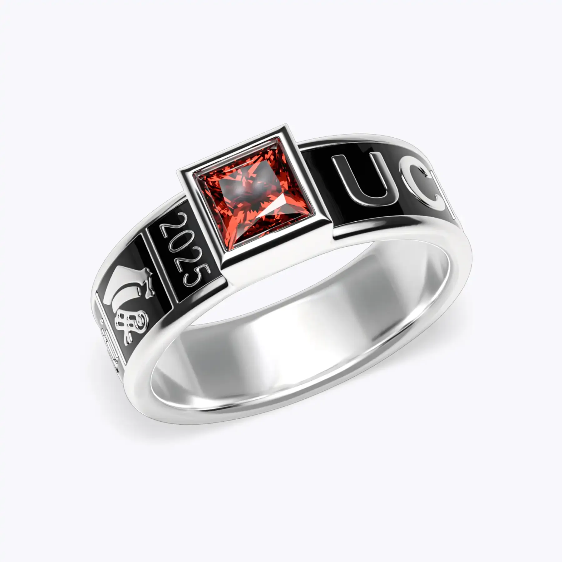 Square Birthstone Graduation Band-BY PROMISE-Birthstone