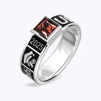 Square Birthstone Graduation Band-BY PROMISE-Birthstone