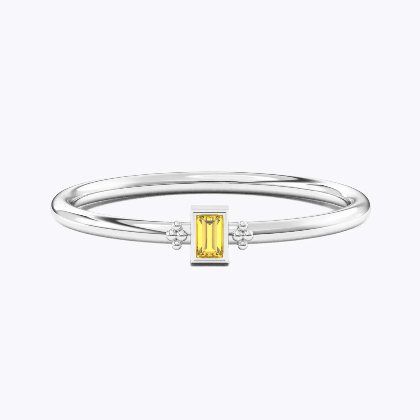 Custom 1-8 Baguette Birthstone Ring-BY PROMISE-Birthstone