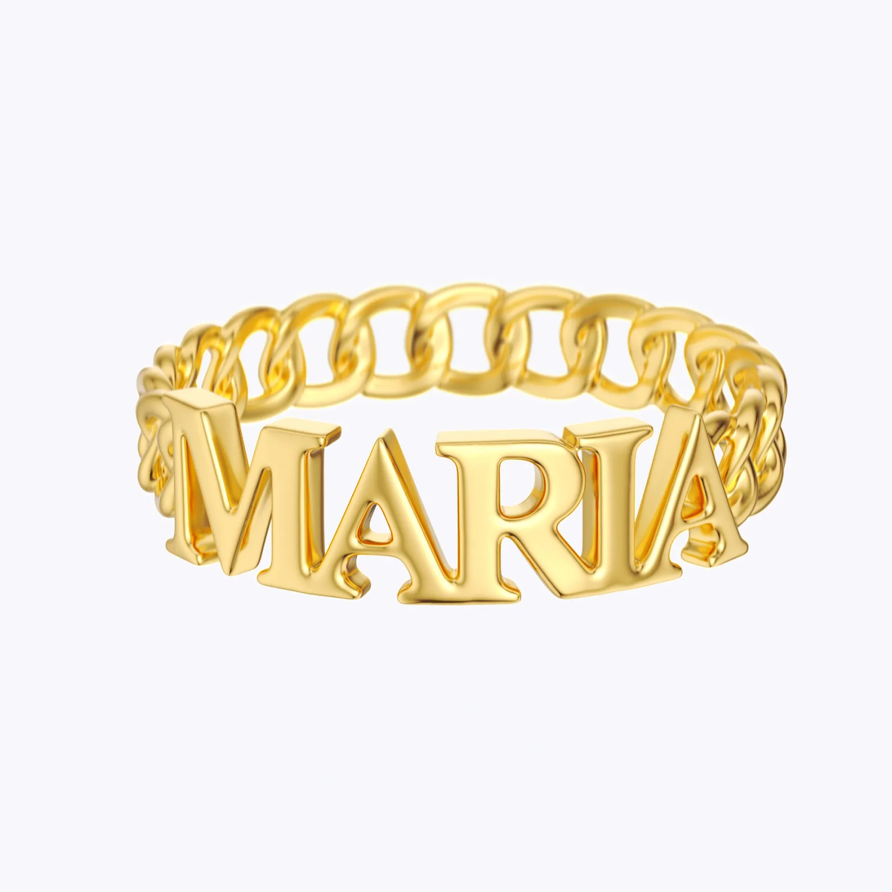 Custom Twisted Braided Name Ring