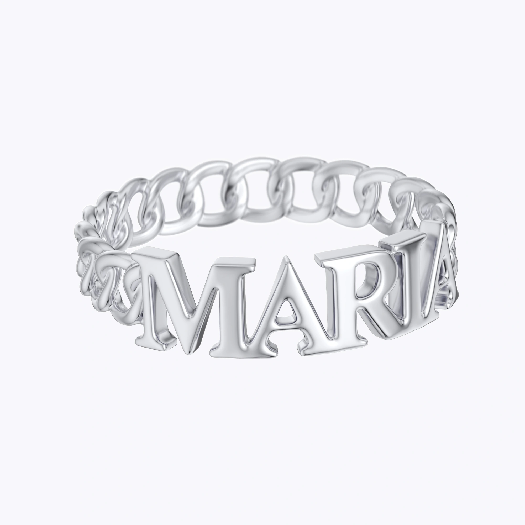 Custom Twisted Braided Name Ring