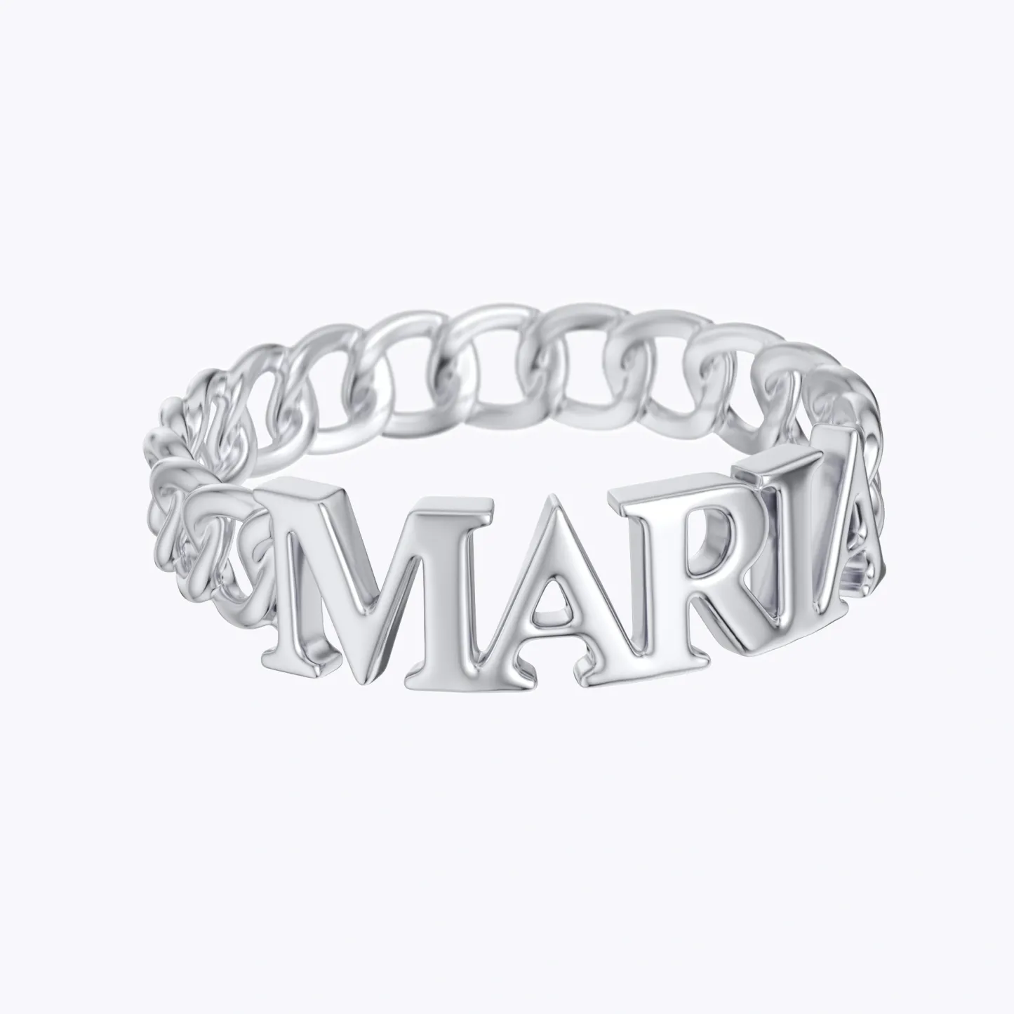 Custom Twisted Braided Name Ring