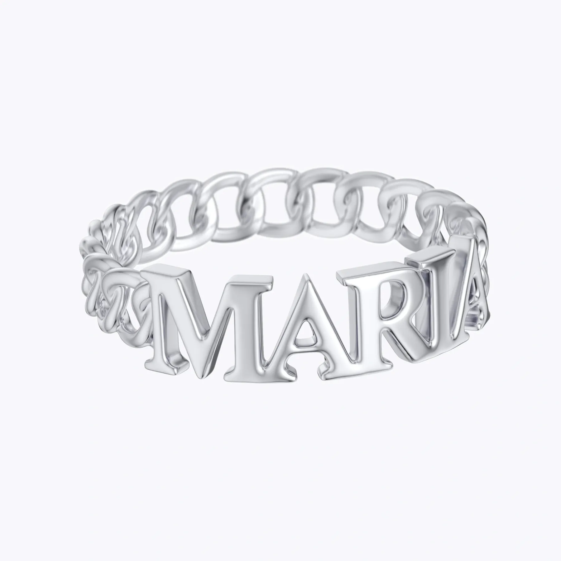 Custom Twisted Braided Name Ring