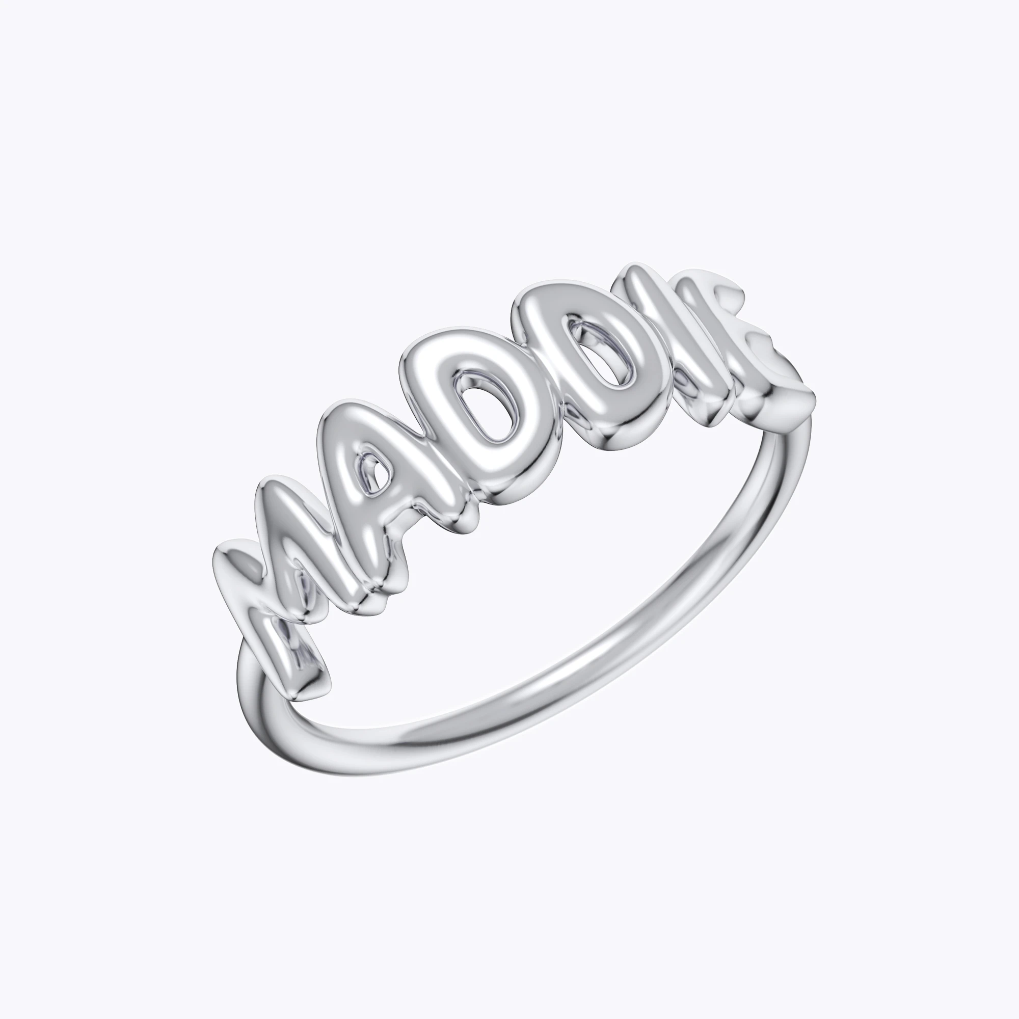 Personalized 3D Bubble Name Ring