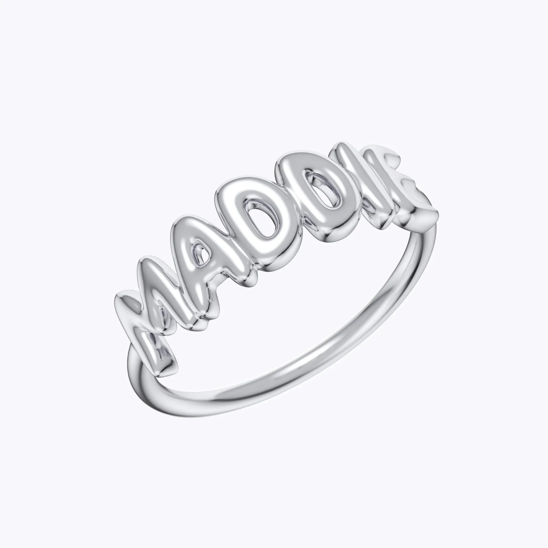 Personalized 3D Bubble Name Ring