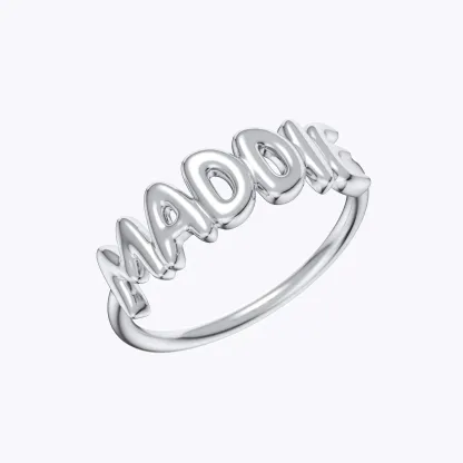 Personalized 3D Bubble Name Ring