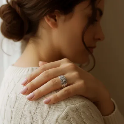 Custom 3 Pcs Name Ring Set