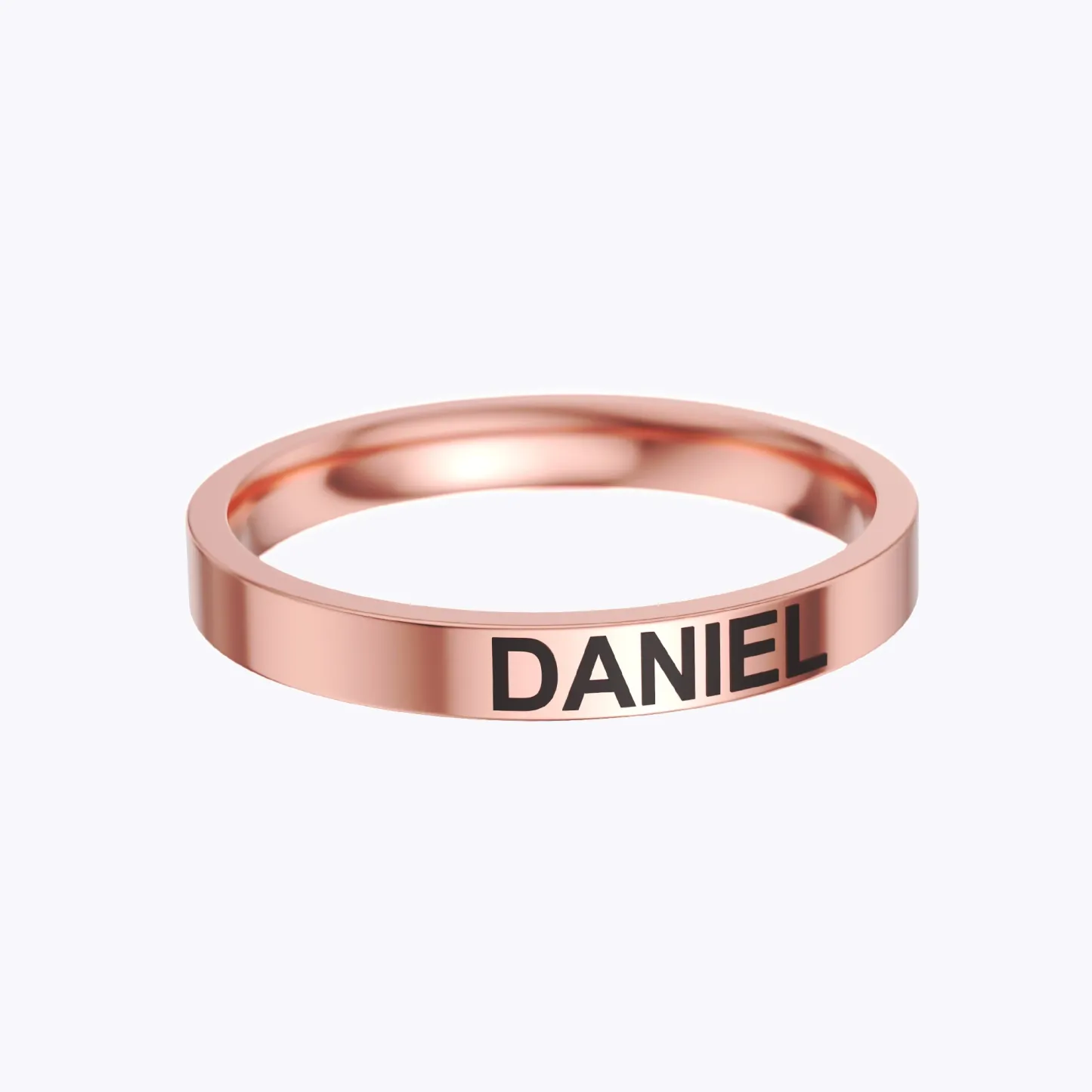 Personalized Stackable Triple-Color Ring Set