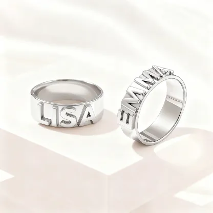 Custom Engraved Name Band