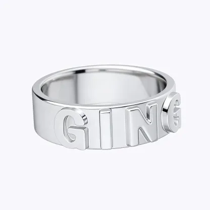Custom Engraved Name Band