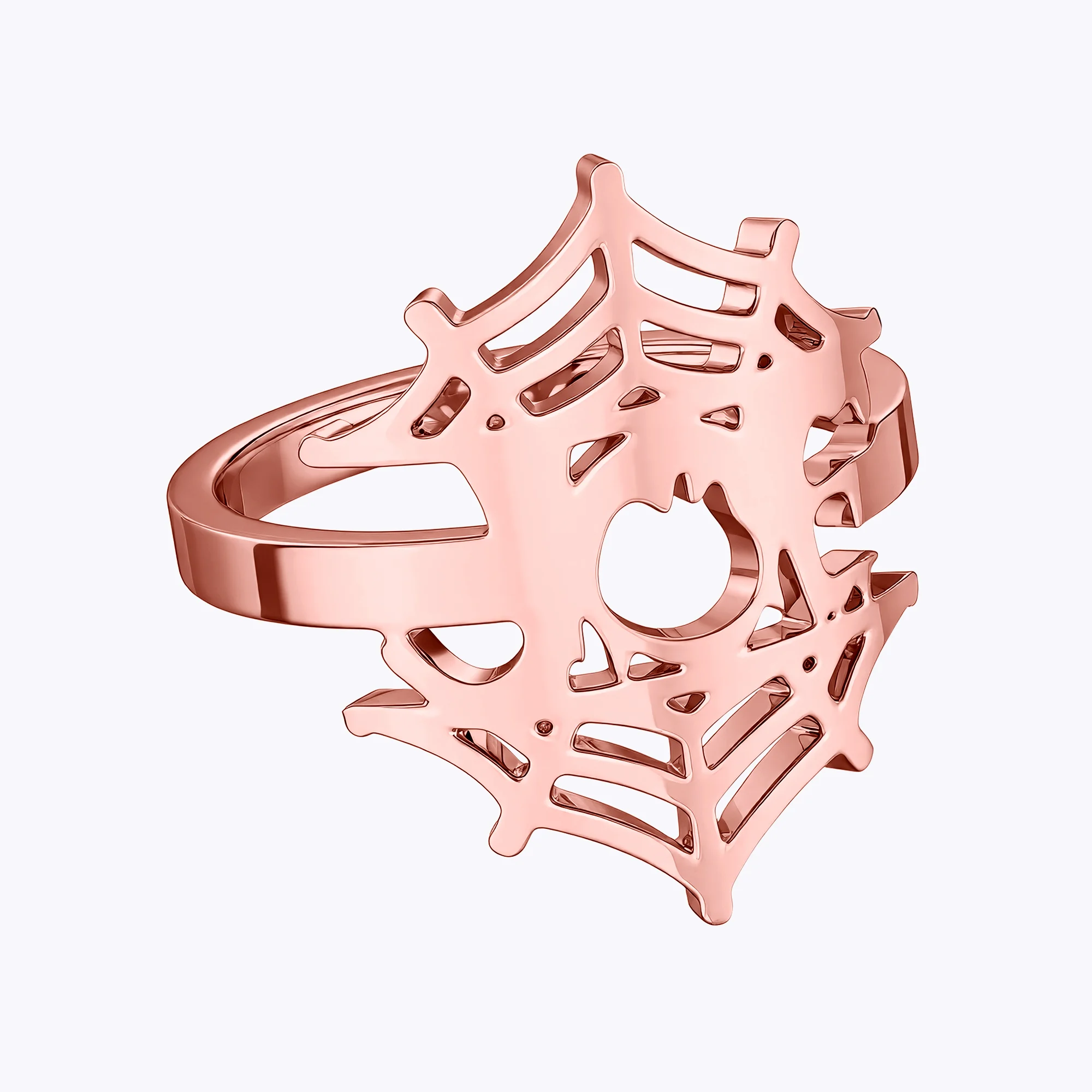 Personalized Halloween Spider Gothic Name Necklace and Cobweb Name Ring Set