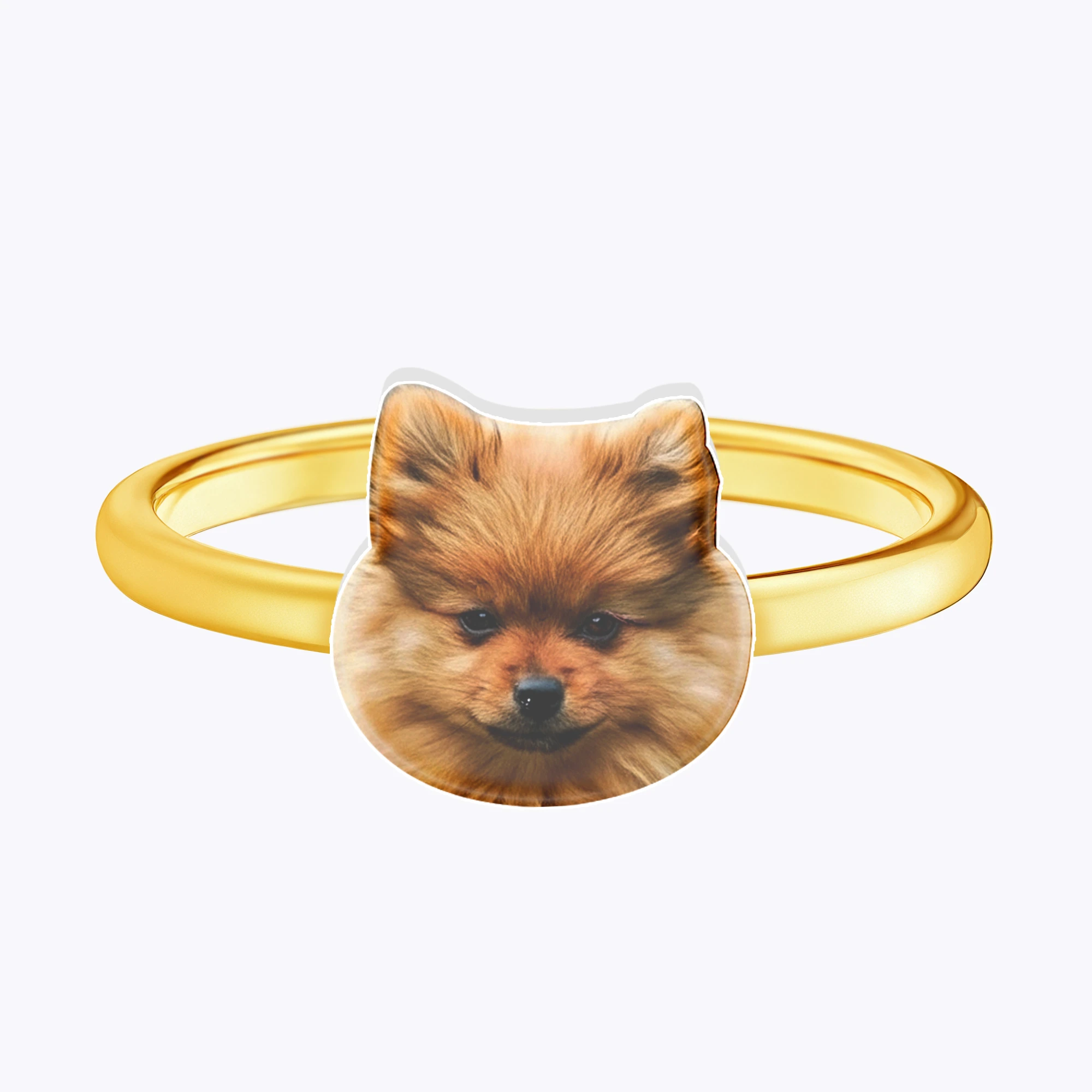 Custom Pet Face Photo Ring