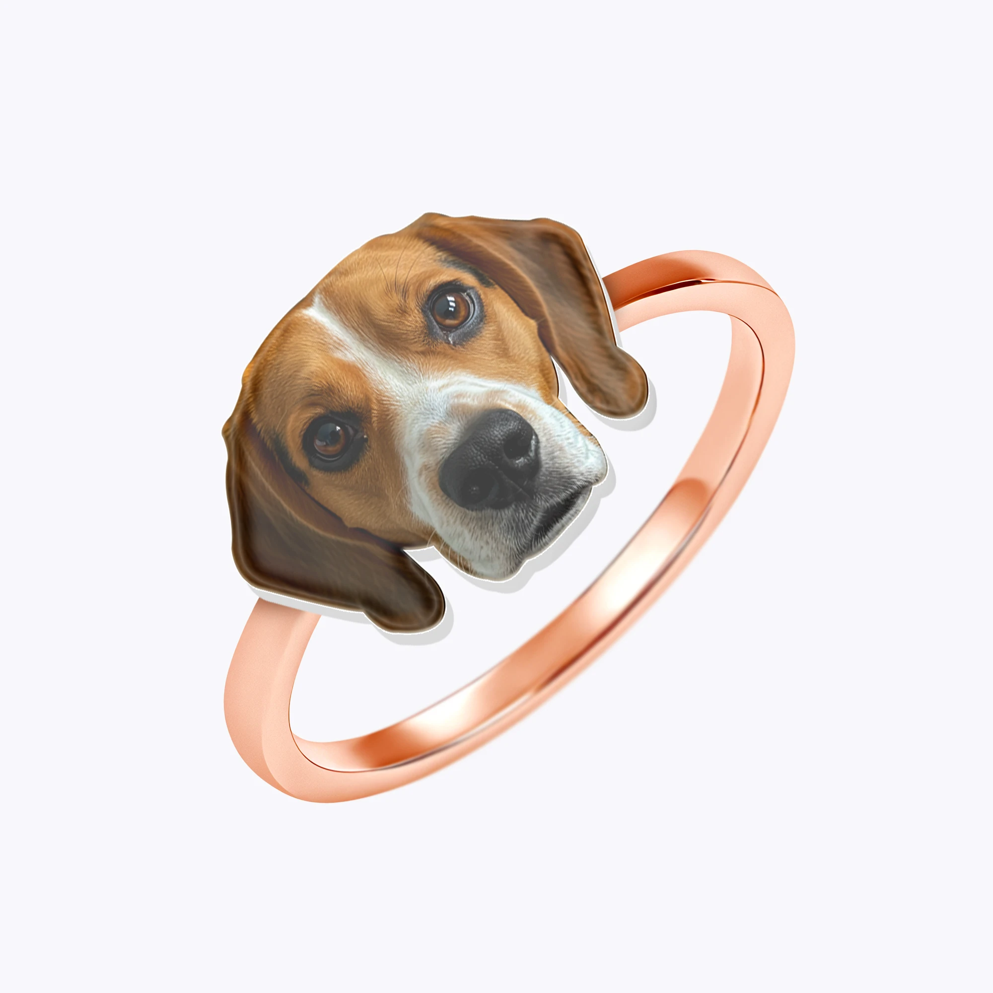 Custom Pet Face Photo Ring