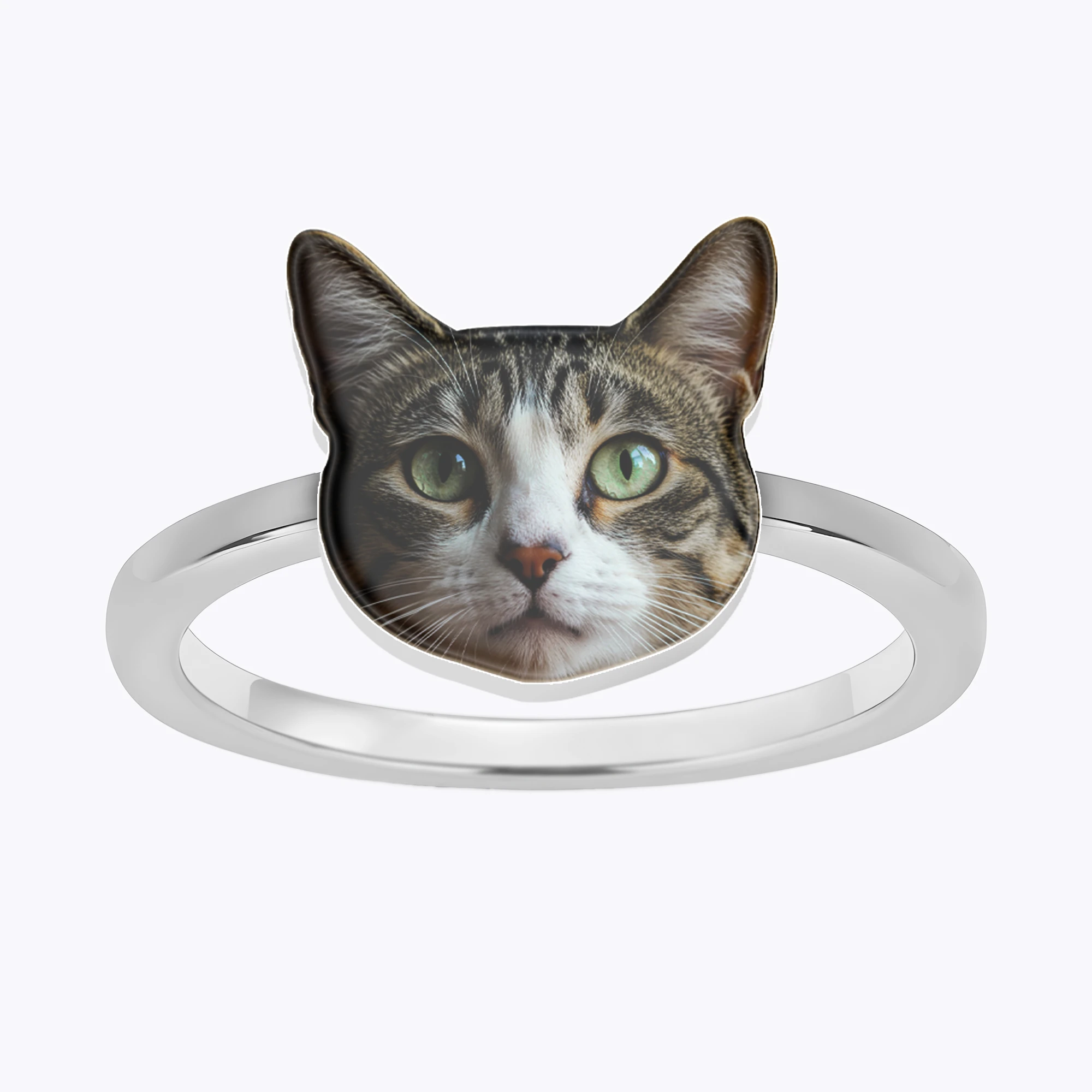 Custom Pet Face Photo Ring