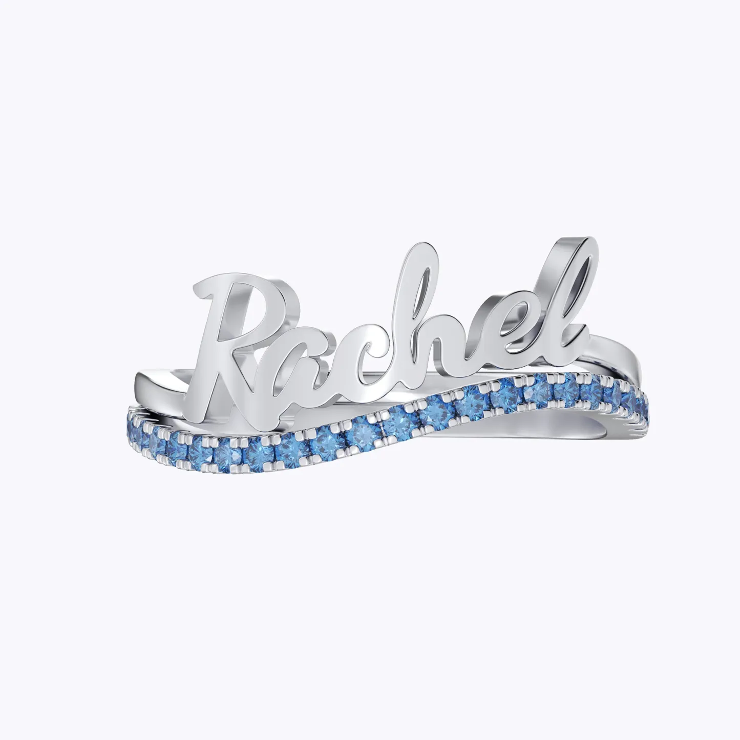 Custom Curved Name Ring