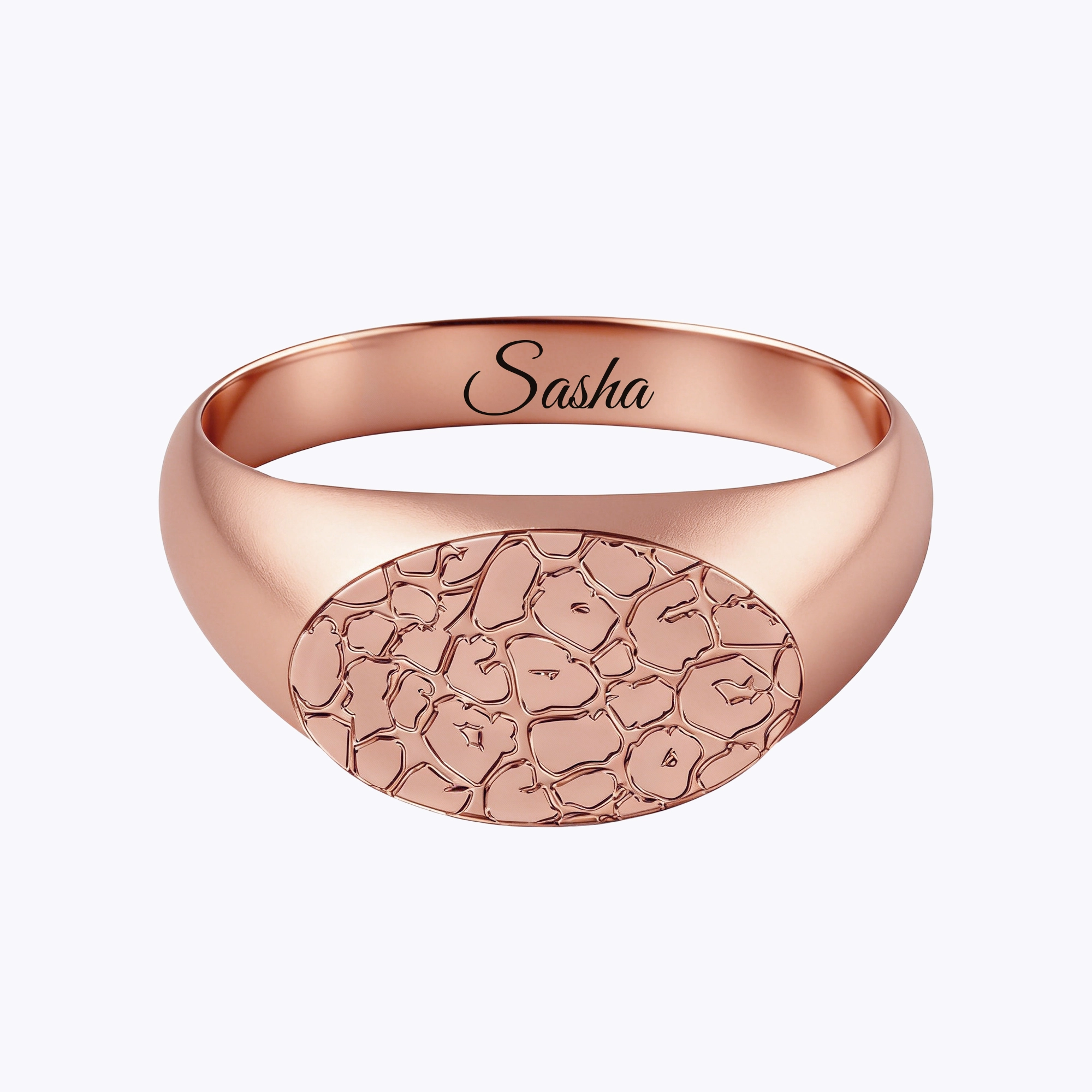 Custom Dog Cat Nose Print Rings with Name