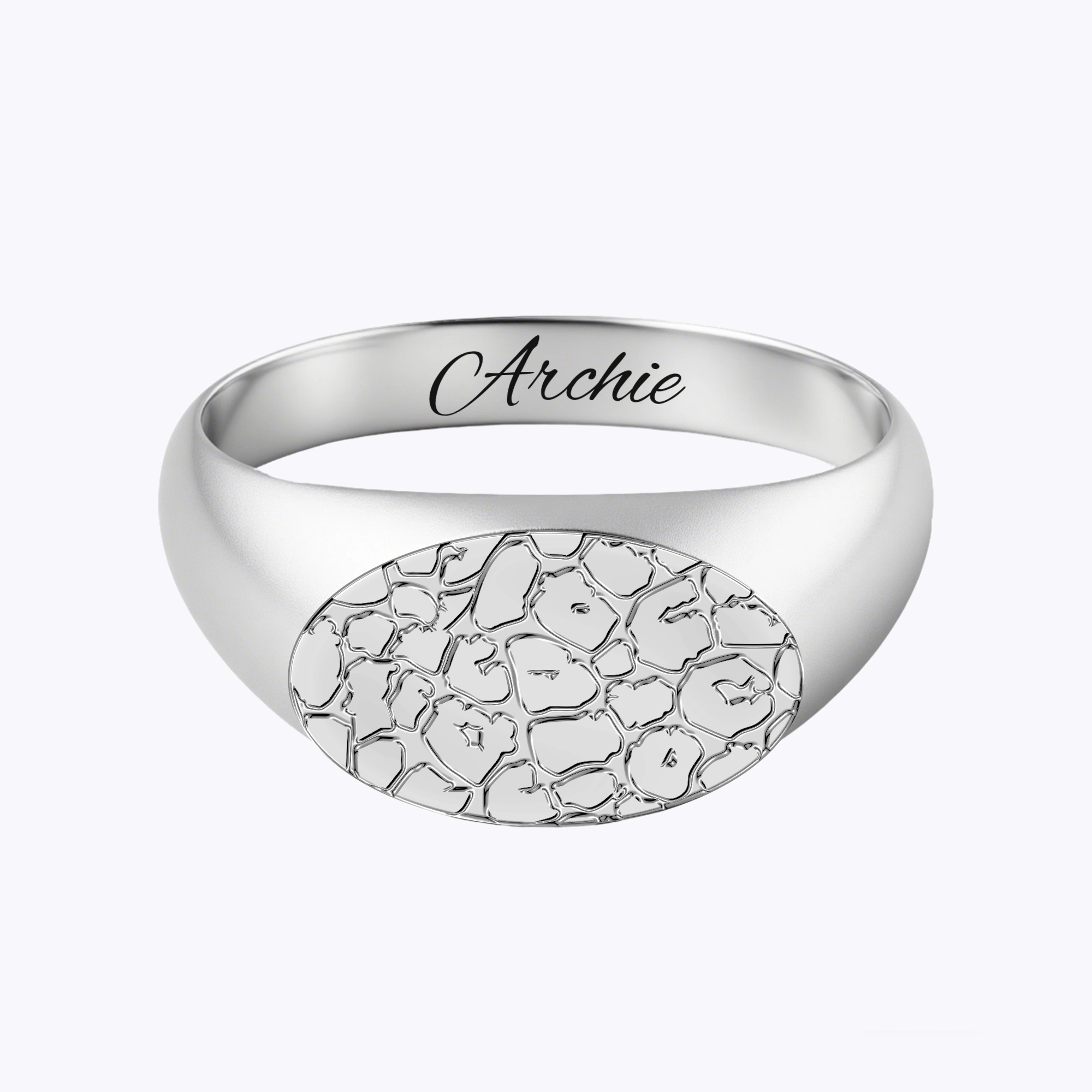 Custom Dog Cat Nose Print Rings with Name