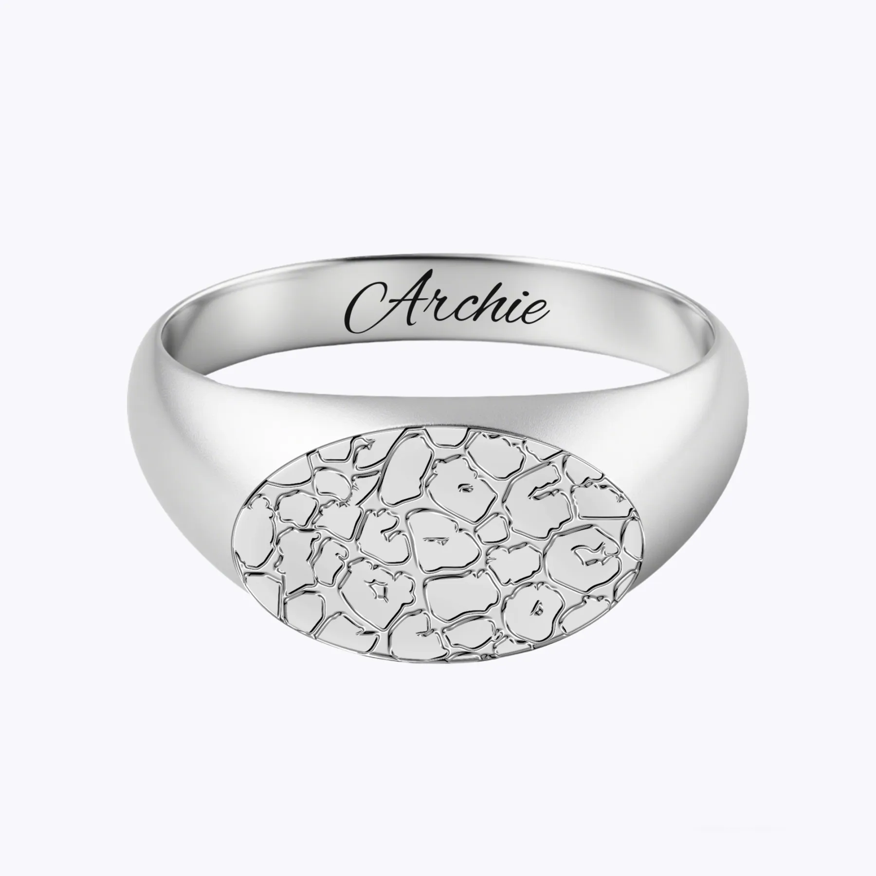 Custom Dog Cat Nose Print Rings with Name