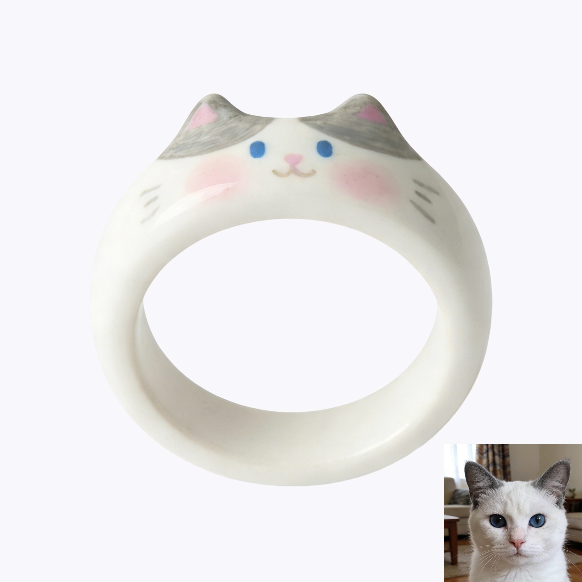 Custom Abstract Dog Cat Pet Ring