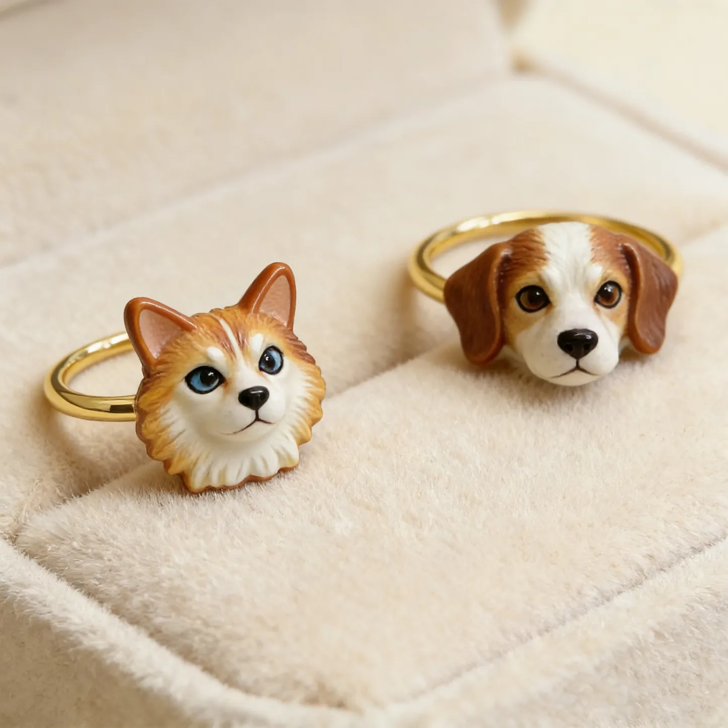 Personalized 3D Dog Cat Pet Photo Ring