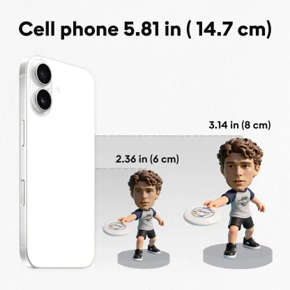 Custom Diver Highly Realistic Full-Color 3D Printed Chibi Figurine for Diving Enthusiast