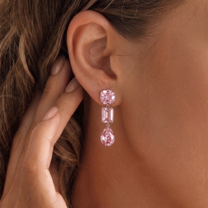 Teardrop Zircon Earrings