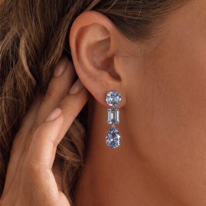 Teardrop Zircon Earrings
