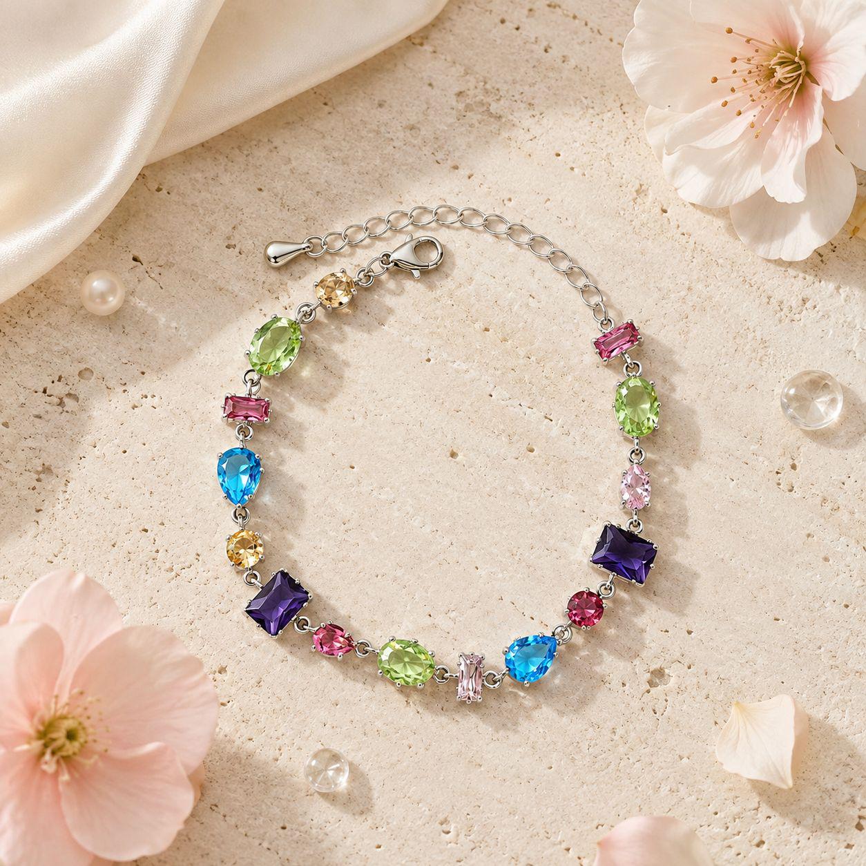 Multicolor Zircon Bracelet