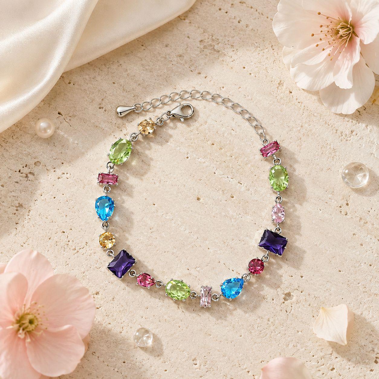 Multicolor Zircon Bracelet