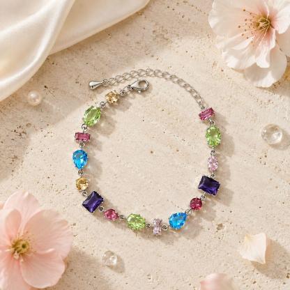 Multicolor Zircon Bracelet
