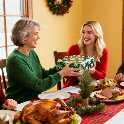 Custom 1-4 Name Round Birthstone Christmas Tree Earrings