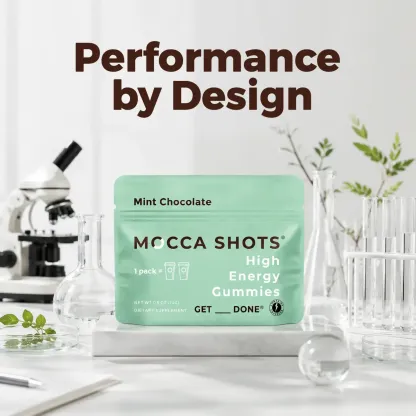 Mocca Shots Caffeine Gummies – 12-Pack