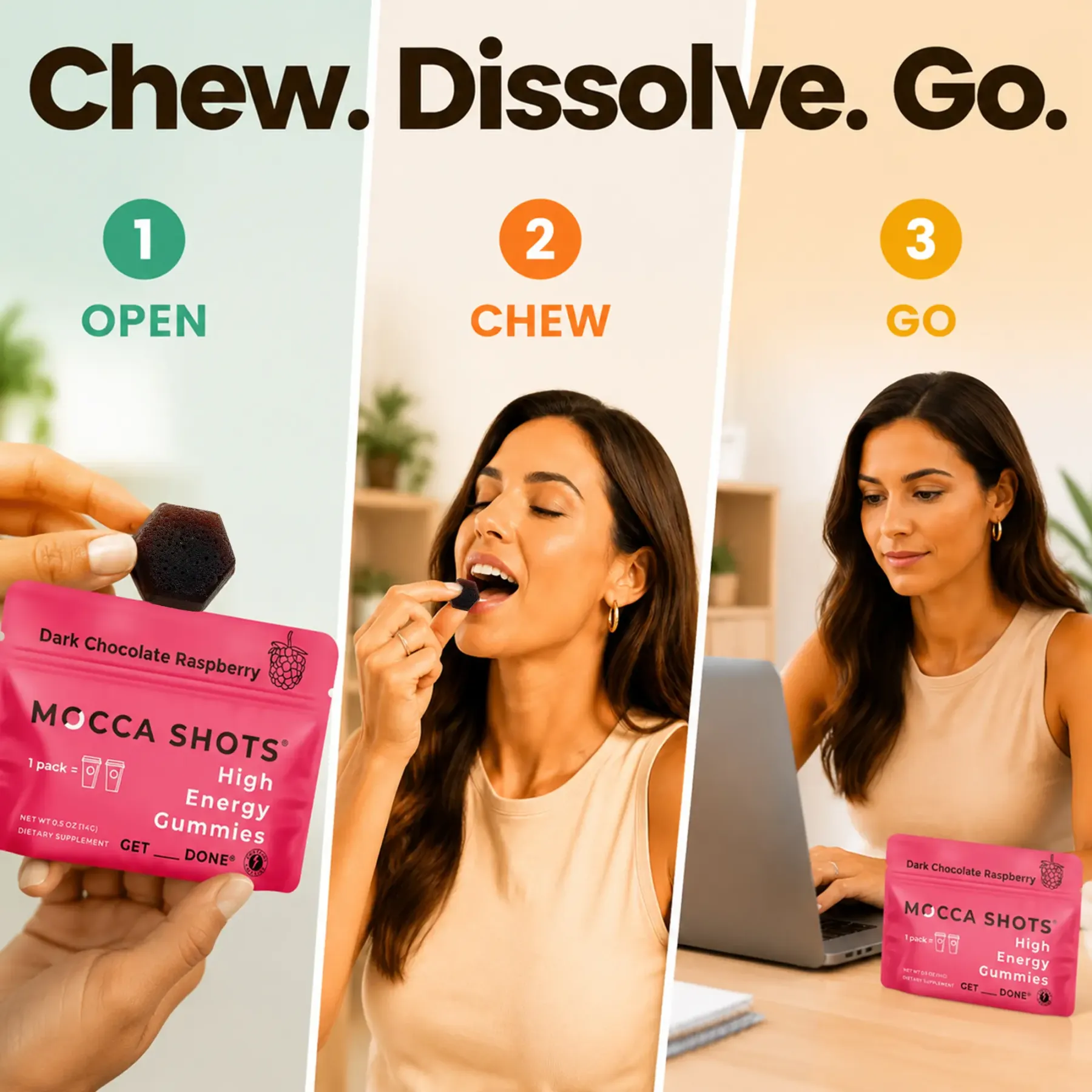 Mocca Shots Caffeine Gummies – 12-Pack