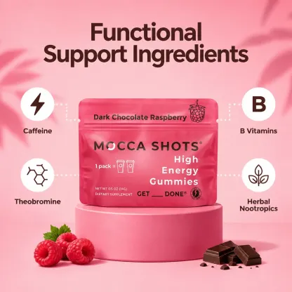Mocca Shots Caffeine Gummies – 12-Pack