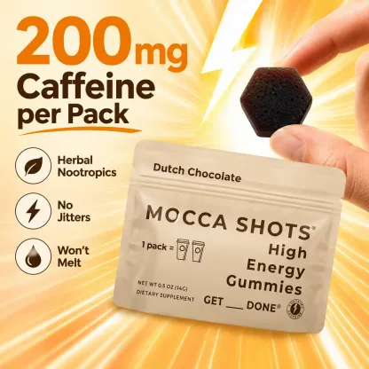 Mocca Shots Caffeine Gummies – 12-Pack
