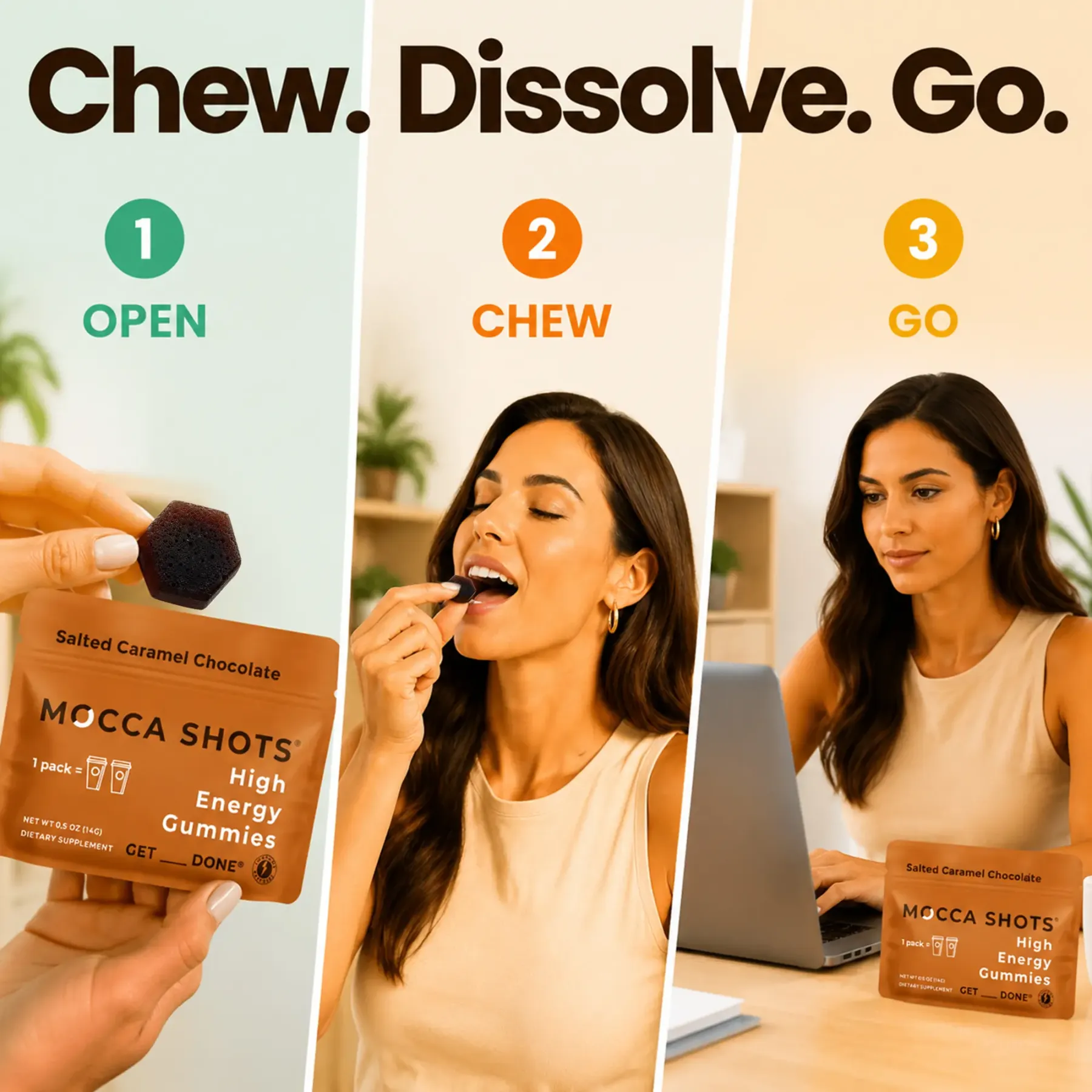 Mocca Shots Caffeine Gummies – 12-Pack