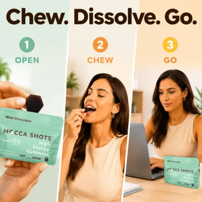 Mocca Shots Caffeine Gummies – 12-Pack