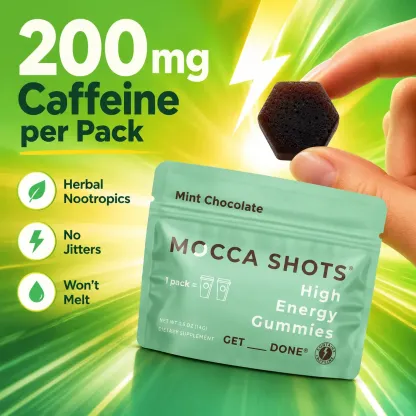 Mocca Shots Caffeine Gummies – 12-Pack