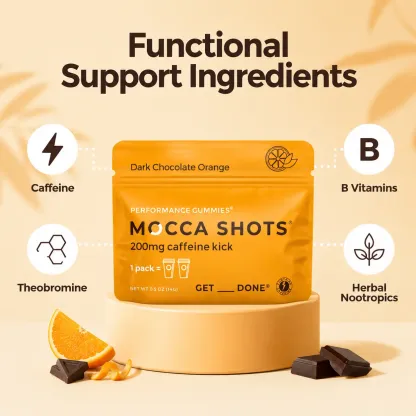 Mocca Shots Caffeine Gummies – 12-Pack