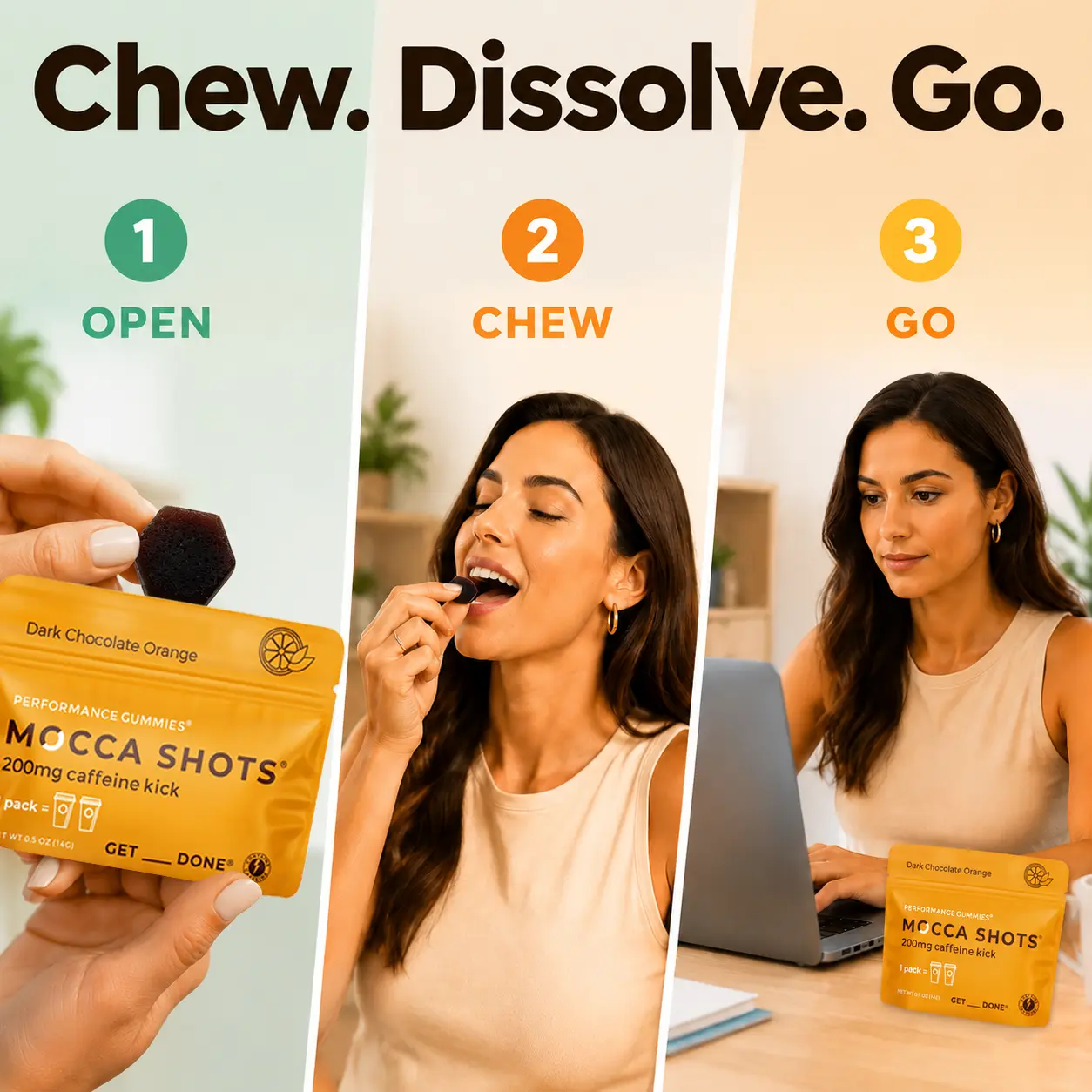 Mocca Shots Caffeine Gummies – 12-Pack