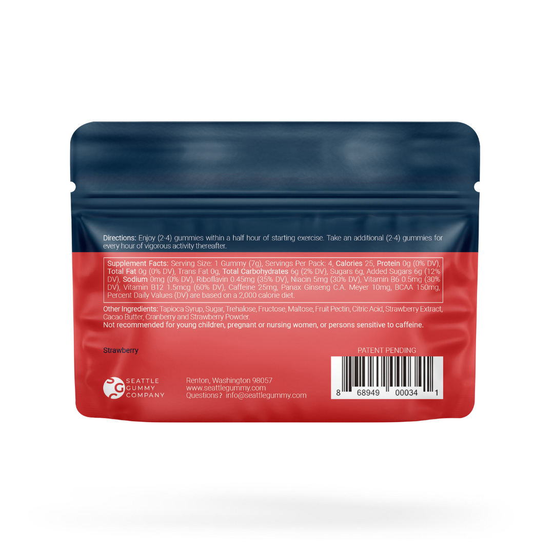 Pre Workout Gummies & Energy Supplements Power Up - 12 Pack