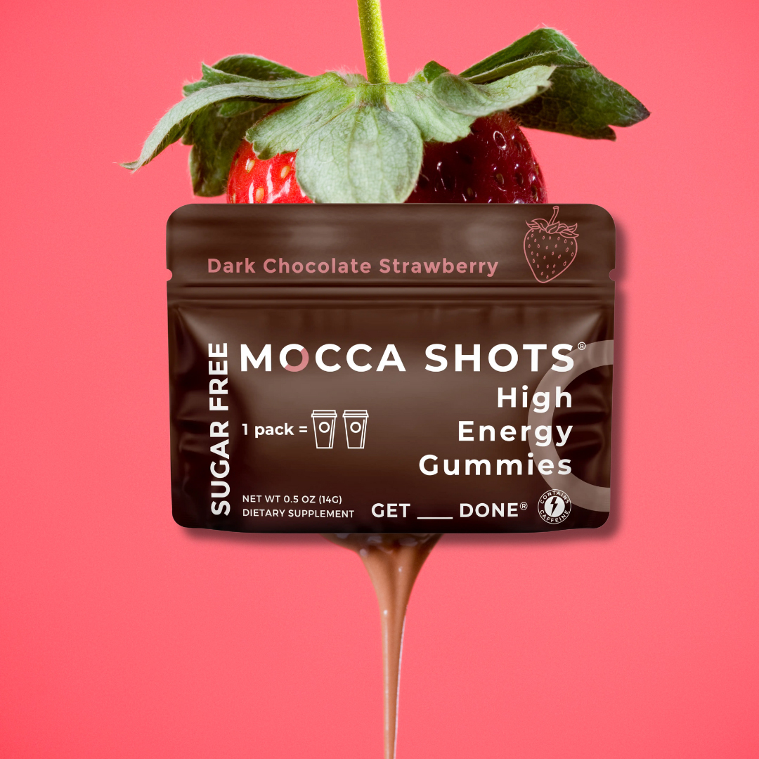 Sugar Free Strawberry Energy Gummies & Mocca Shots – 12 Packs