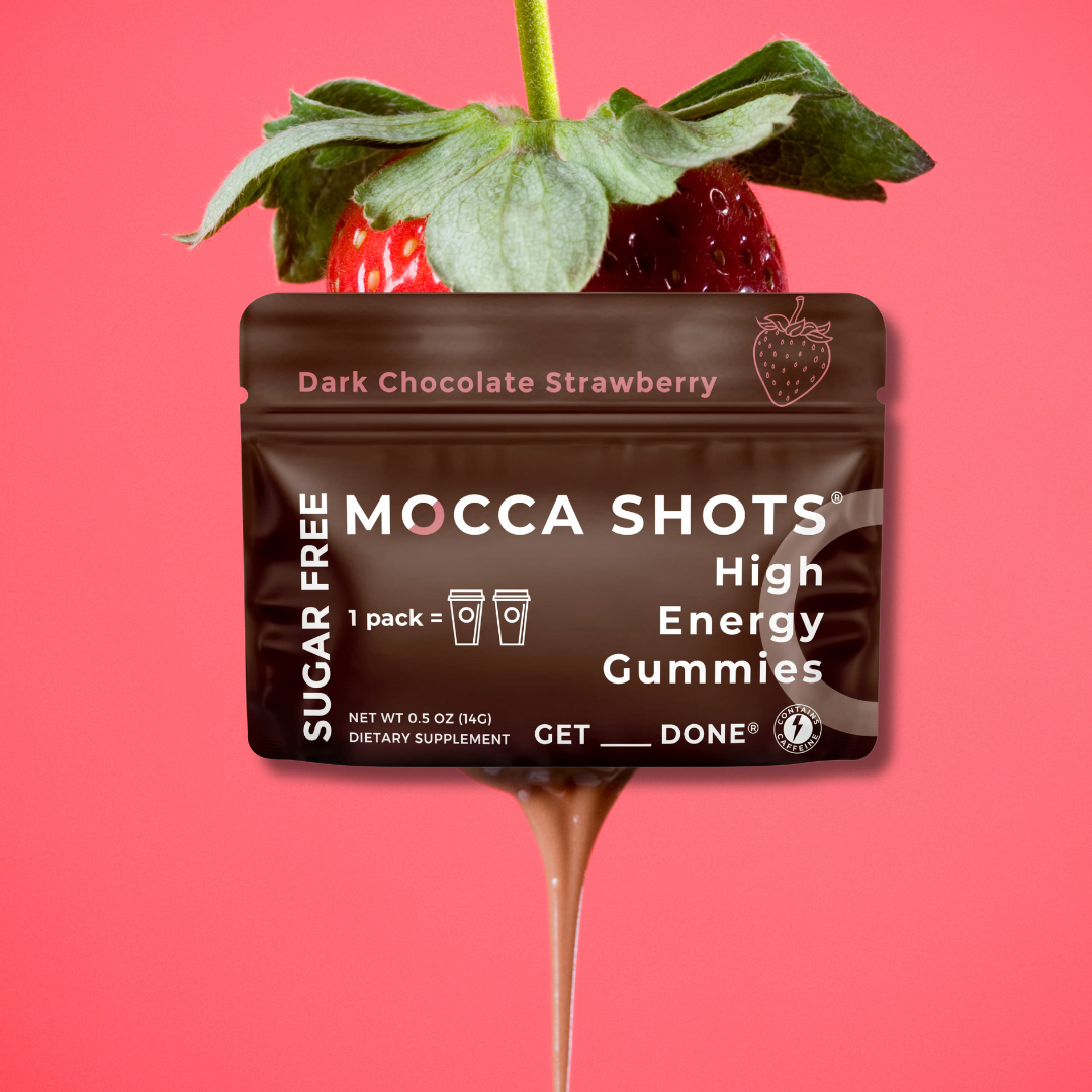 Sugar Free Strawberry Energy Gummies & Mocca Shots – 12 Packs