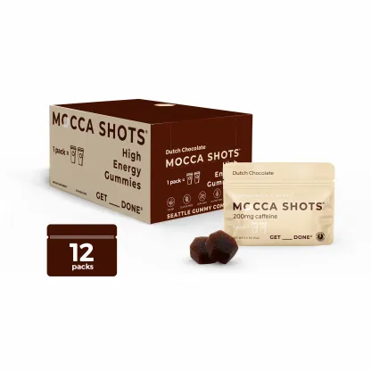 Mocca Shots Caffeine Gummies – 12-Pack
