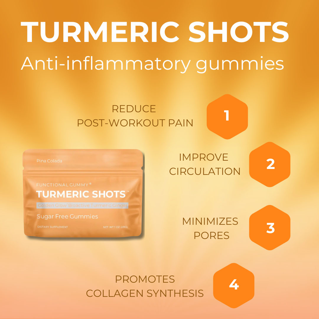 Turmeric Shots® Anti-Inflammation Gummies – Sugar-Free Recovery Support