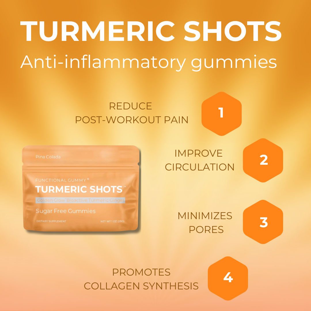 Turmeric Shots® Anti-Inflammation Gummies – Sugar-Free Recovery Support