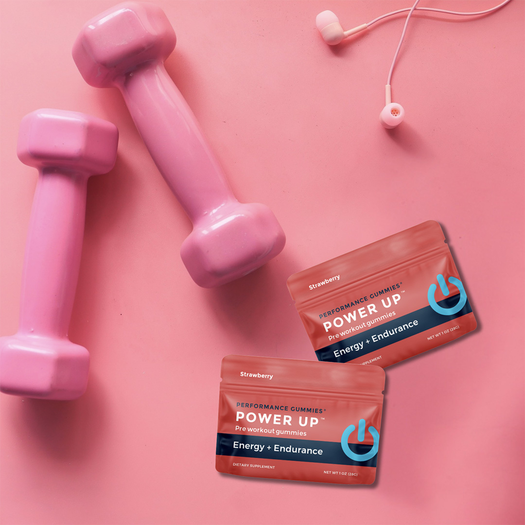 Pre Workout Gummies & Energy Supplements Power Up - 12 Pack