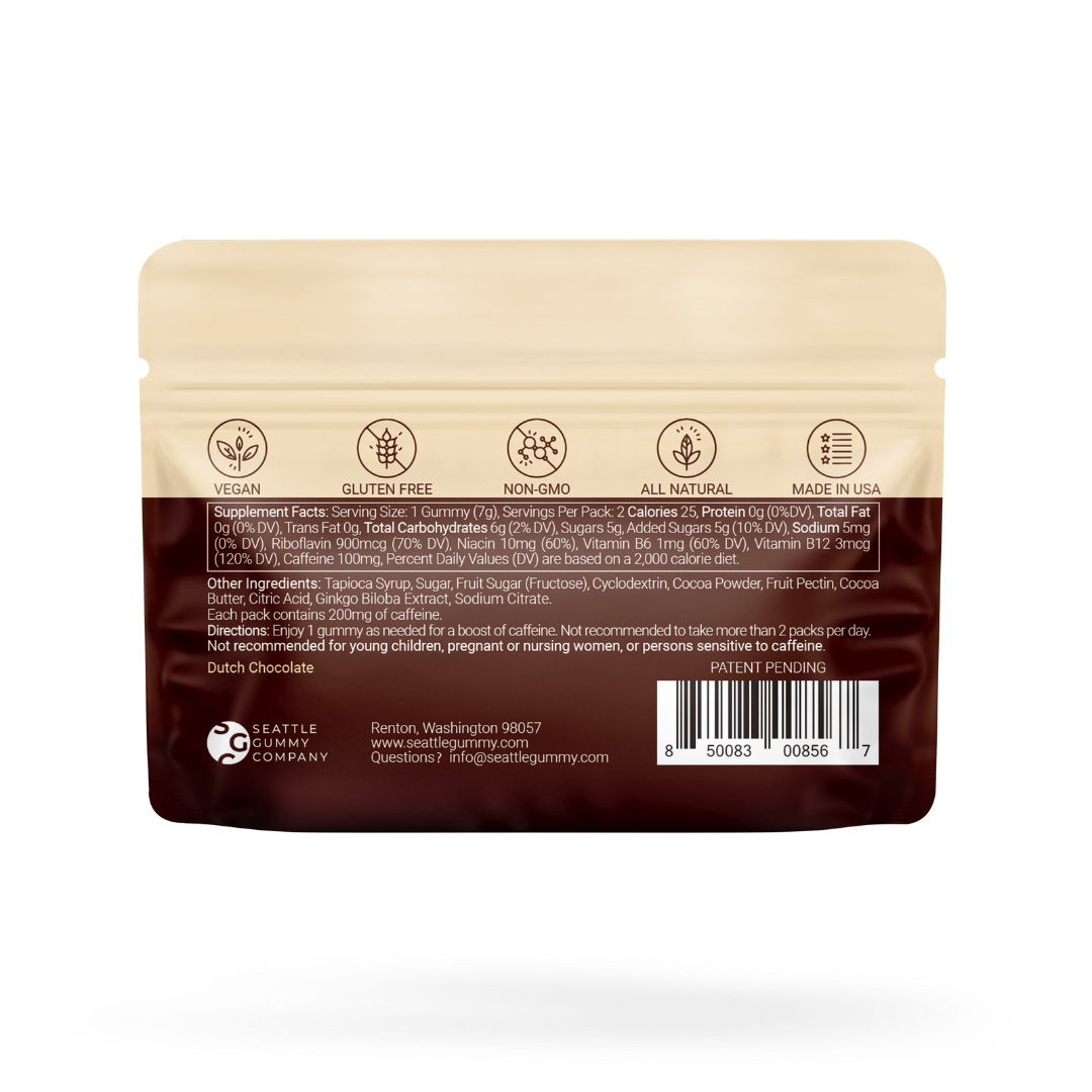 Mocca Shots Caffeine Gummies – 12-Pack-SEATTLE GUMMY COMPANY